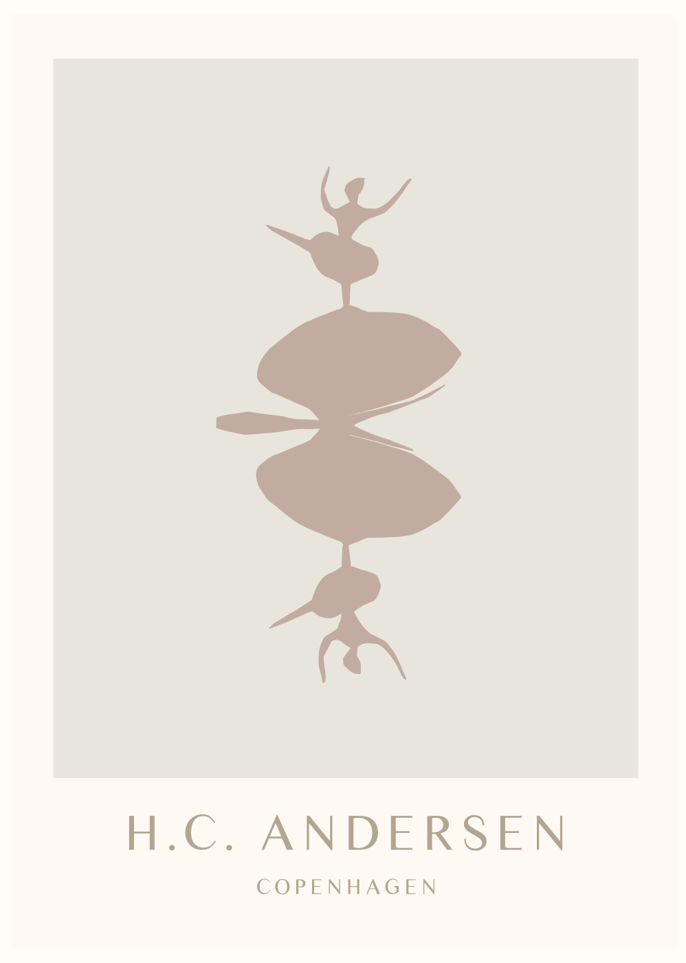 H.C. Andersen - Sommerfugl med danserinder H.C. Andersen's A3 Ingen 